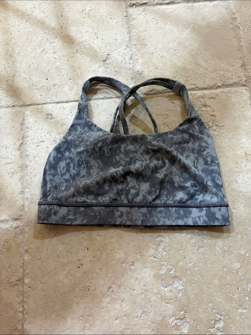 Lululemon Gray Pattern Sports Bra